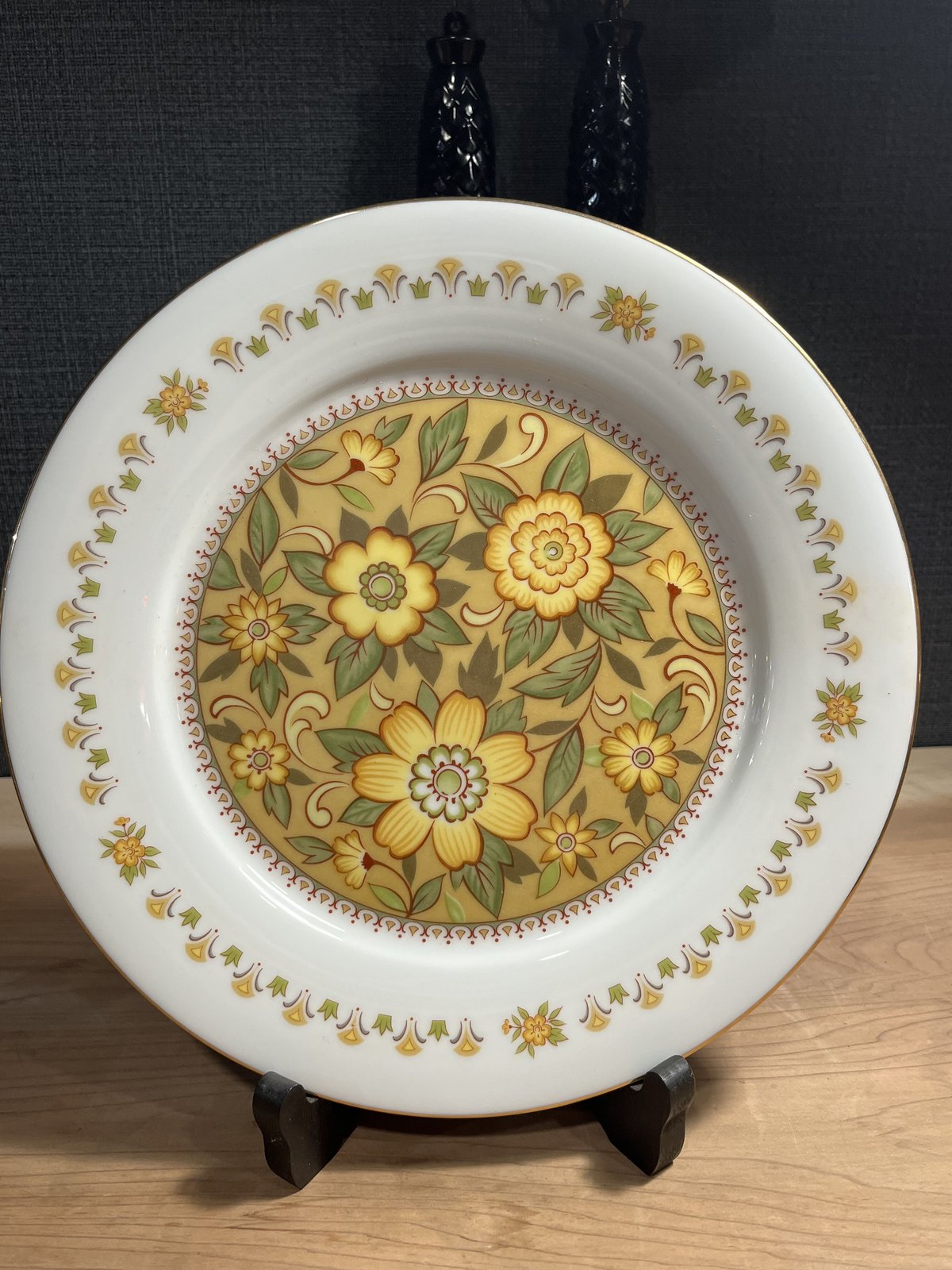 NORITAKE ノリタケ 花柄が可愛い手付きプレート デッドストック