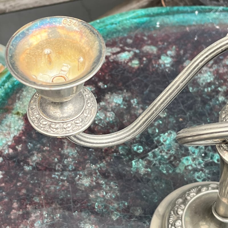 英国製 アンティークキャンドルスタンド | アンティーク家具と喫茶