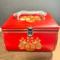 昭和レトロ　真っ赤なソーイングボックス