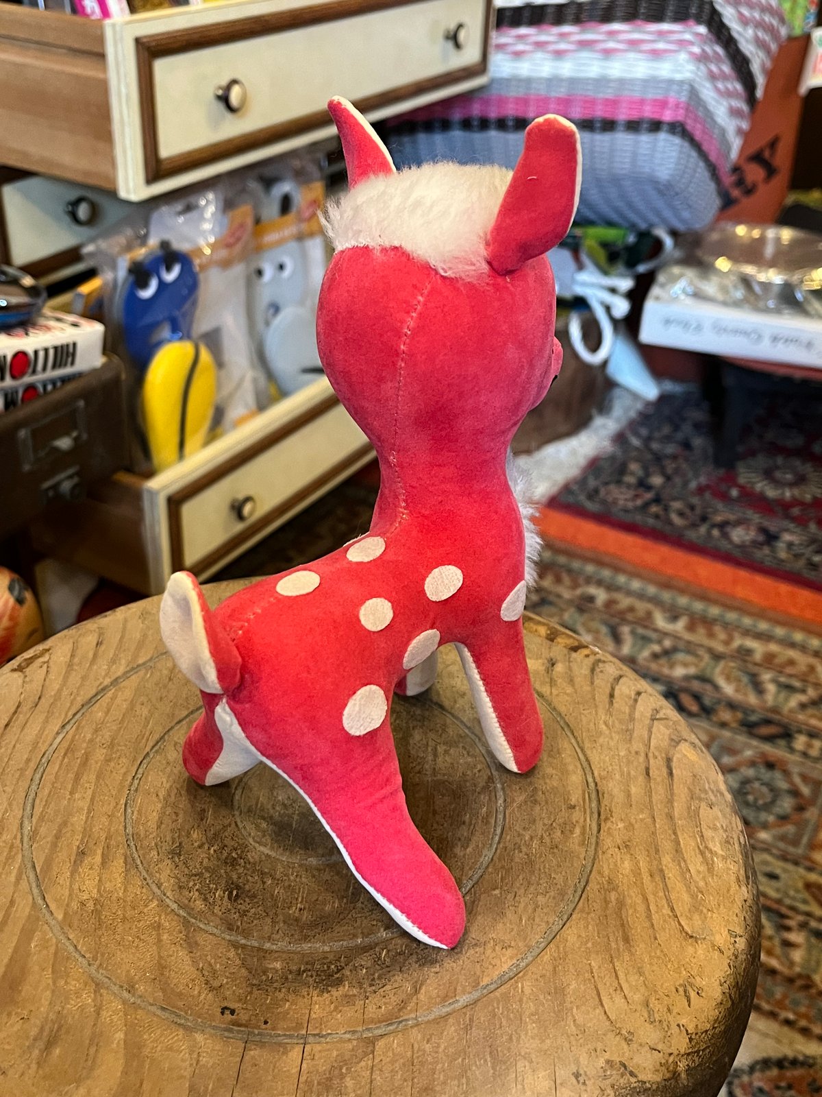 昭和レトロ ぴんくのバンビ人形 | アンティーク家具と喫茶キャバレーの