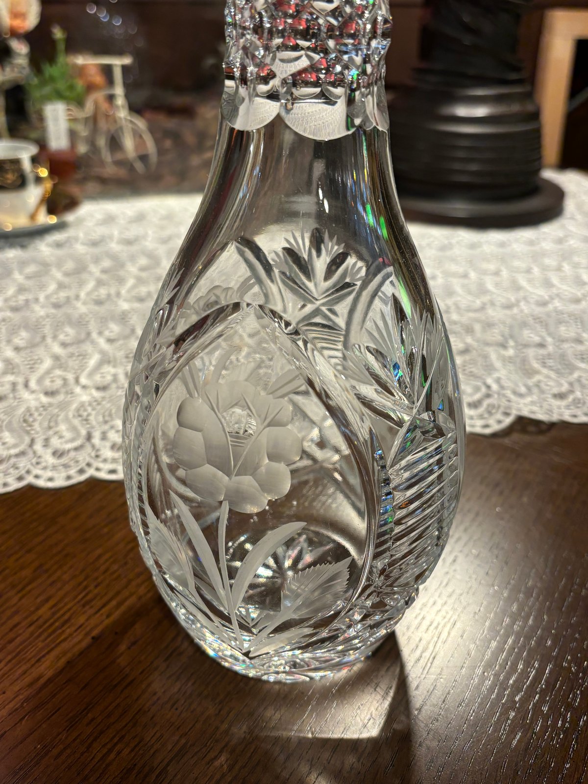 クリスタル切子デキャンタ | アンティーク家具と喫茶キャバレー