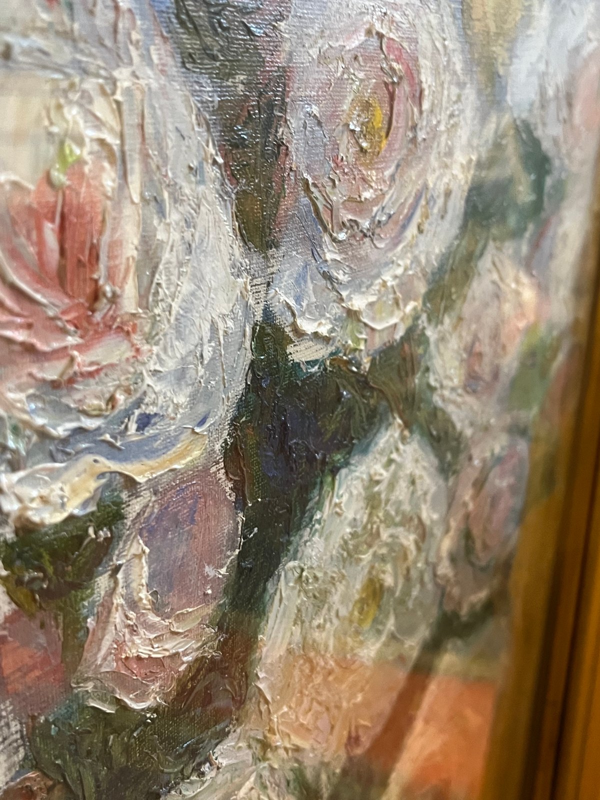 絵画 淡いピンクの薔薇 油絵 | アンティーク家具と喫茶 絵画 淡いピンクの薔薇 油絵 | アンティーク家具と喫茶