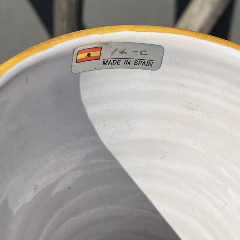 スペイン製壺型陶器 フラワーベース | アンティーク家具と喫茶
