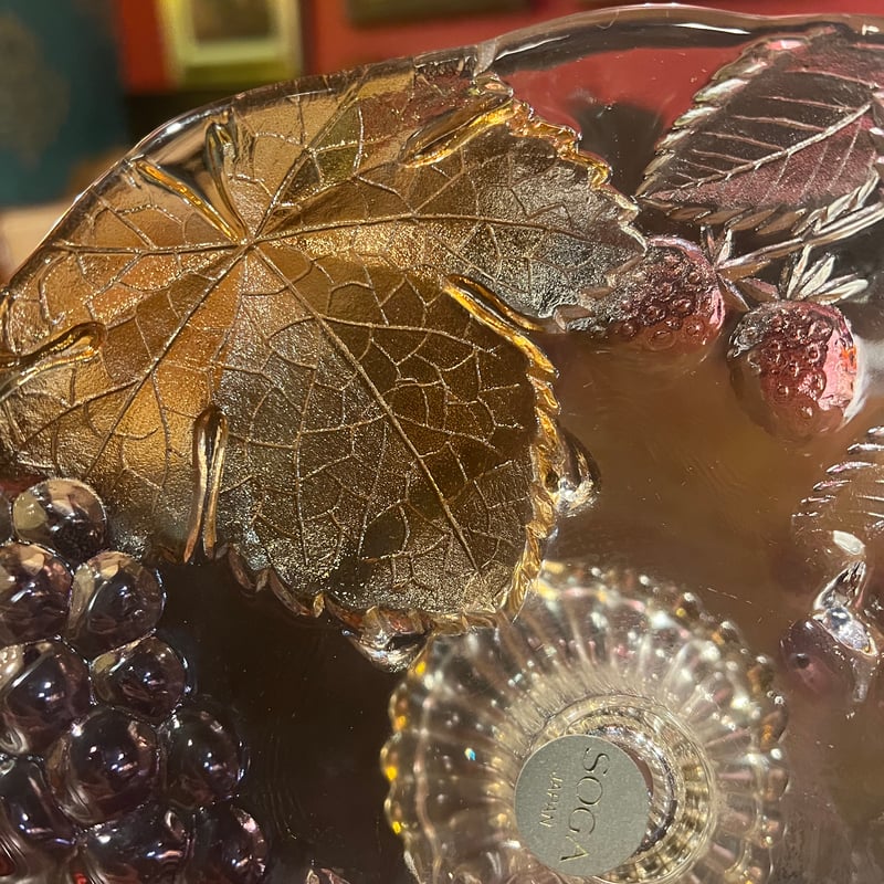 昭和レトロ デッドストックHOYA ガラス製 フルーツ皿 盛り皿 昭和レトロ デッドストックHOYA ガラス製 フルーツ皿 盛り皿 昭和