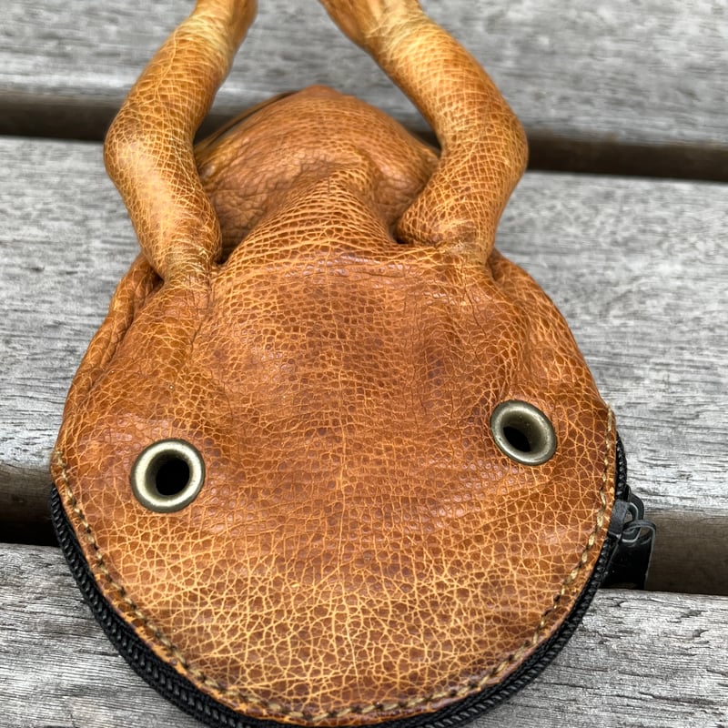 珍品★本物カエル革財布 珍品！蛙の剥製！ガマ口財布 （本物） | アンティーク家具と喫茶
