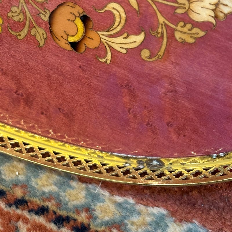 イタリア製 象嵌 トレイ