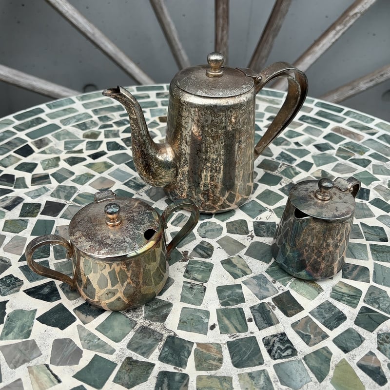 銀メッキ ヴィンテージティーセット AZUMA | アンティーク家具と