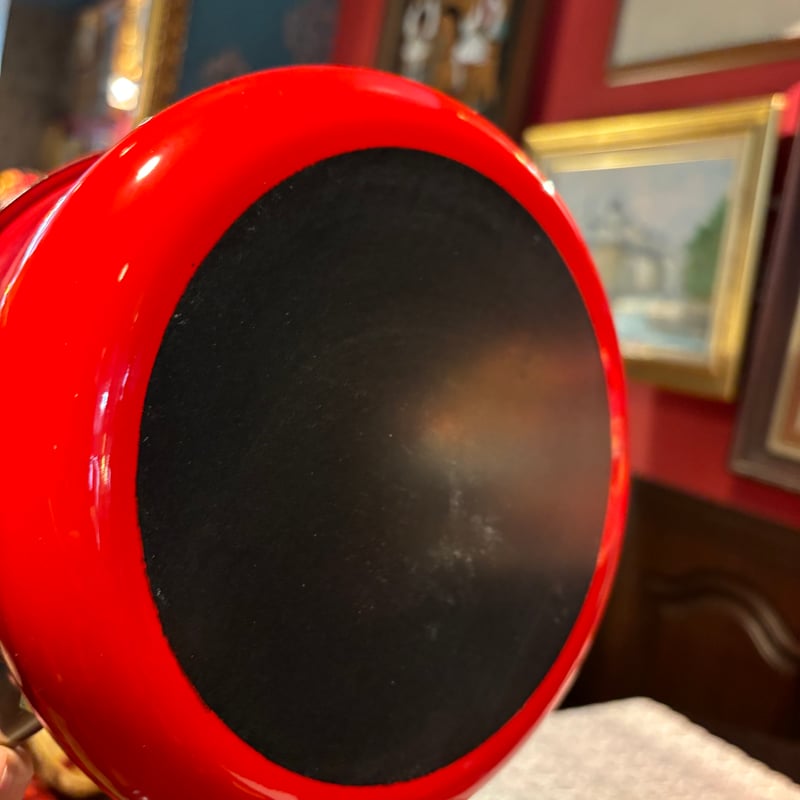 昭和レトロ 真っ赤なホーロー鍋セット 片手鍋1.8L 両手鍋2.2L