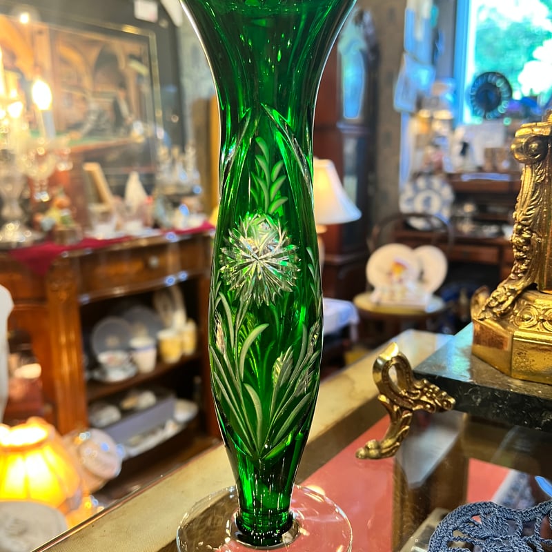 DRESDEN KRISTALL ドレスデンクリスタルガラス 花瓶 未使用品 DRESDEN KRISTALL ドレスデンクリスタル 花瓶 一輪挿し | アンティーク