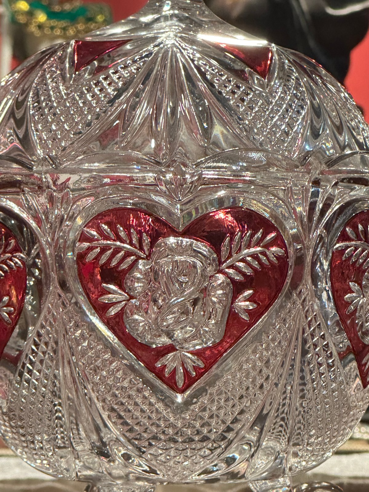 ホフバウアー（HOFBAUER) クリスタルキャンディポットドイツ製