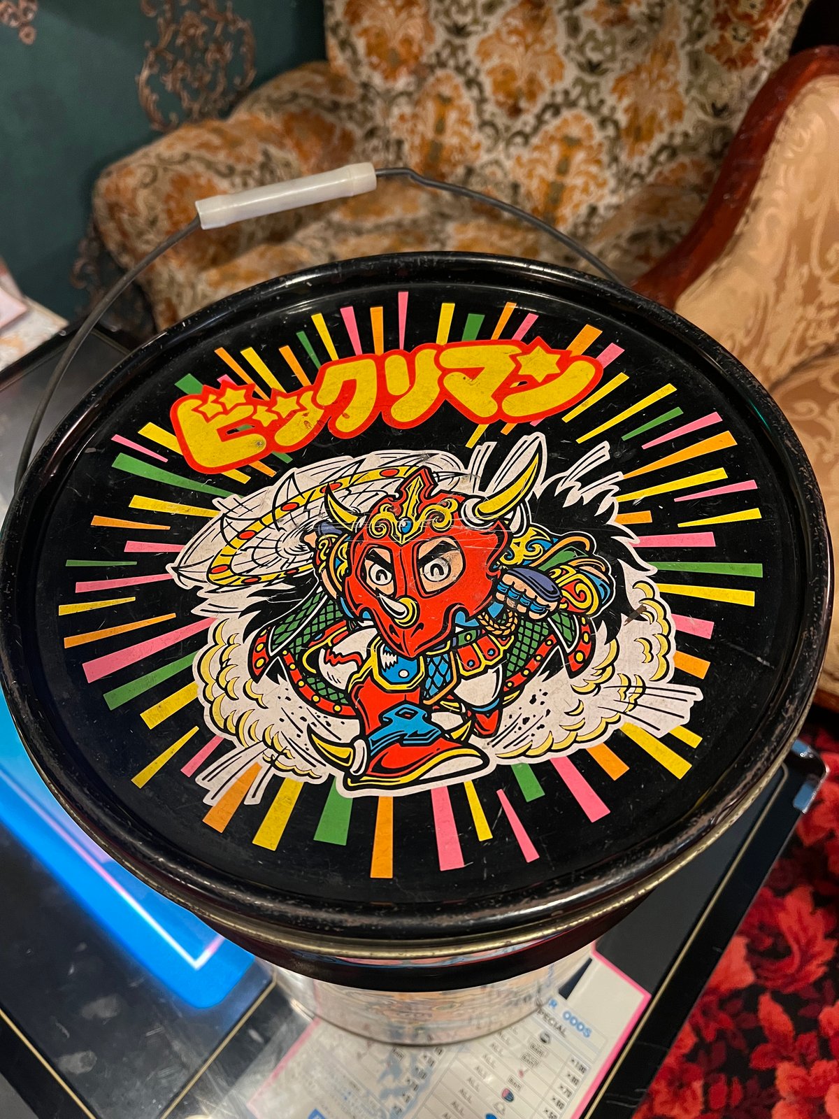 昭和レトロ】当時物！ビックリマンチョコのペール缶 | アンティーク