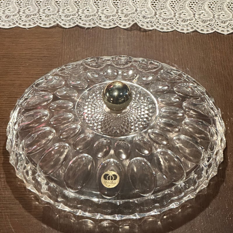 ガラス製 数十年前のお宝品　骨董品　曽我ガラス（株）　キャニスターの栞 曽我ガラス キャニスター アンティーク hoya 小物入れ ポット