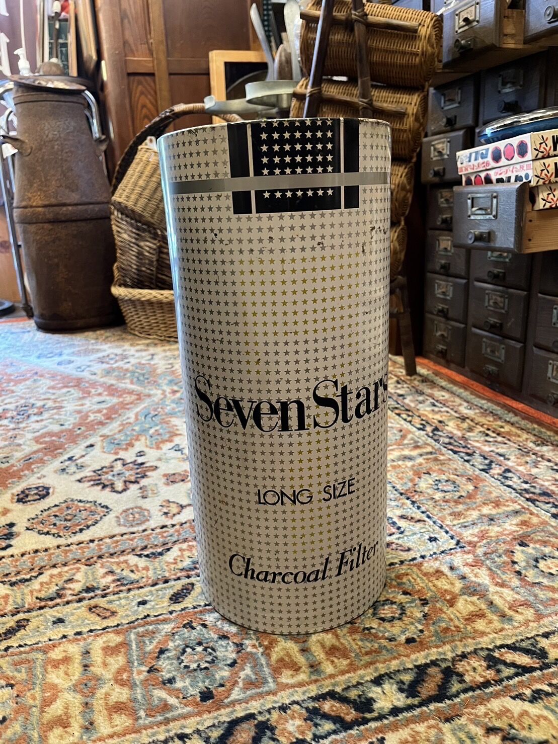 Seven Star セブンスター 昭和レトロ ヴィンテージ 年代物 ゴミ箱 Seven Star セブンスター 昭和レトロ ヴィンテージ 年代物
