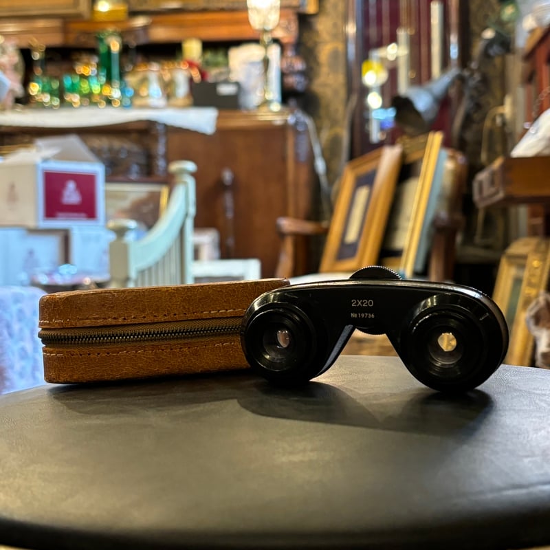 KOWA PROMINAR 双眼鏡 2×20 / 革ケース付き | アンティーク家具と喫茶