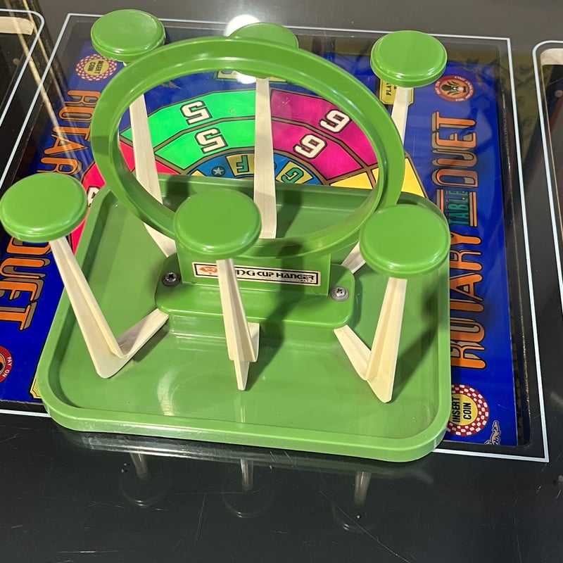 昭和レトロのコップ立て グリーンカラー！レトロポップ