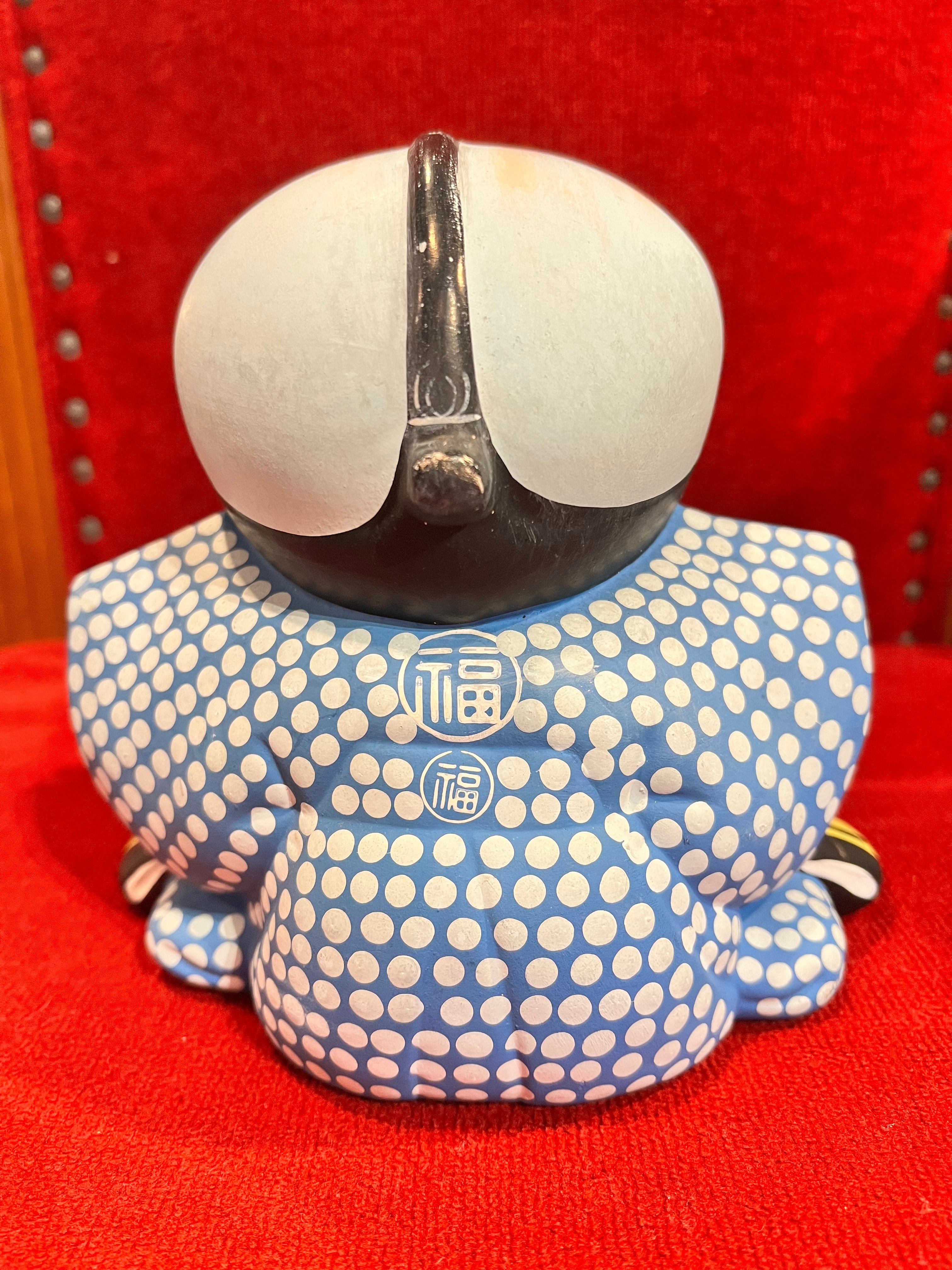 陶器製 福助人形 | アンティーク家具と喫茶キャバレーのネットショップ