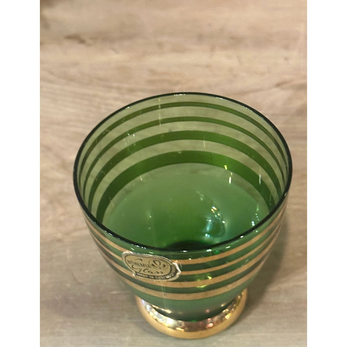 格子模様 ガラス鉢 チェコボヘミアグラス 格子模様 ガラス鉢 チェコ