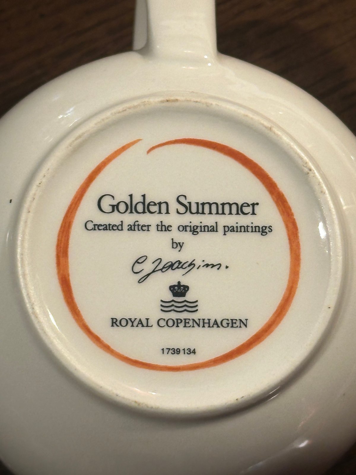 ロイヤルコペンハーゲン ゴールデンサマープレート 26.5cm4枚 ROYAL COPENHAGEN (ロイヤル・コペンハーゲン) プレート 26cm