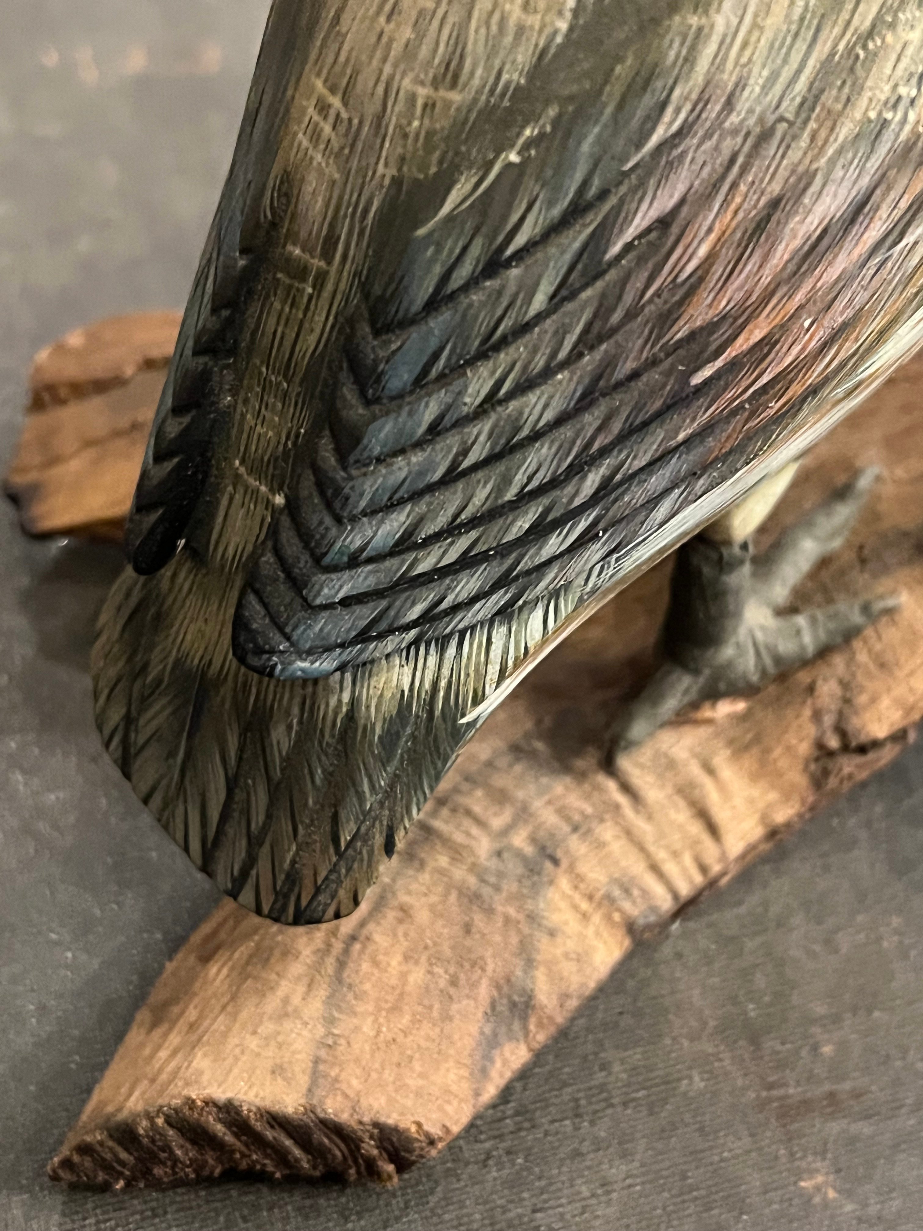 カリフォルニアウズラ カンムリウズラ 木彫り置物 | アンティーク家具
