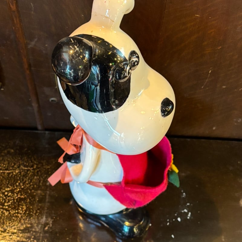 昭和レトロ】わんちゃんの陶器靴べら置き | アンティーク家具と喫茶