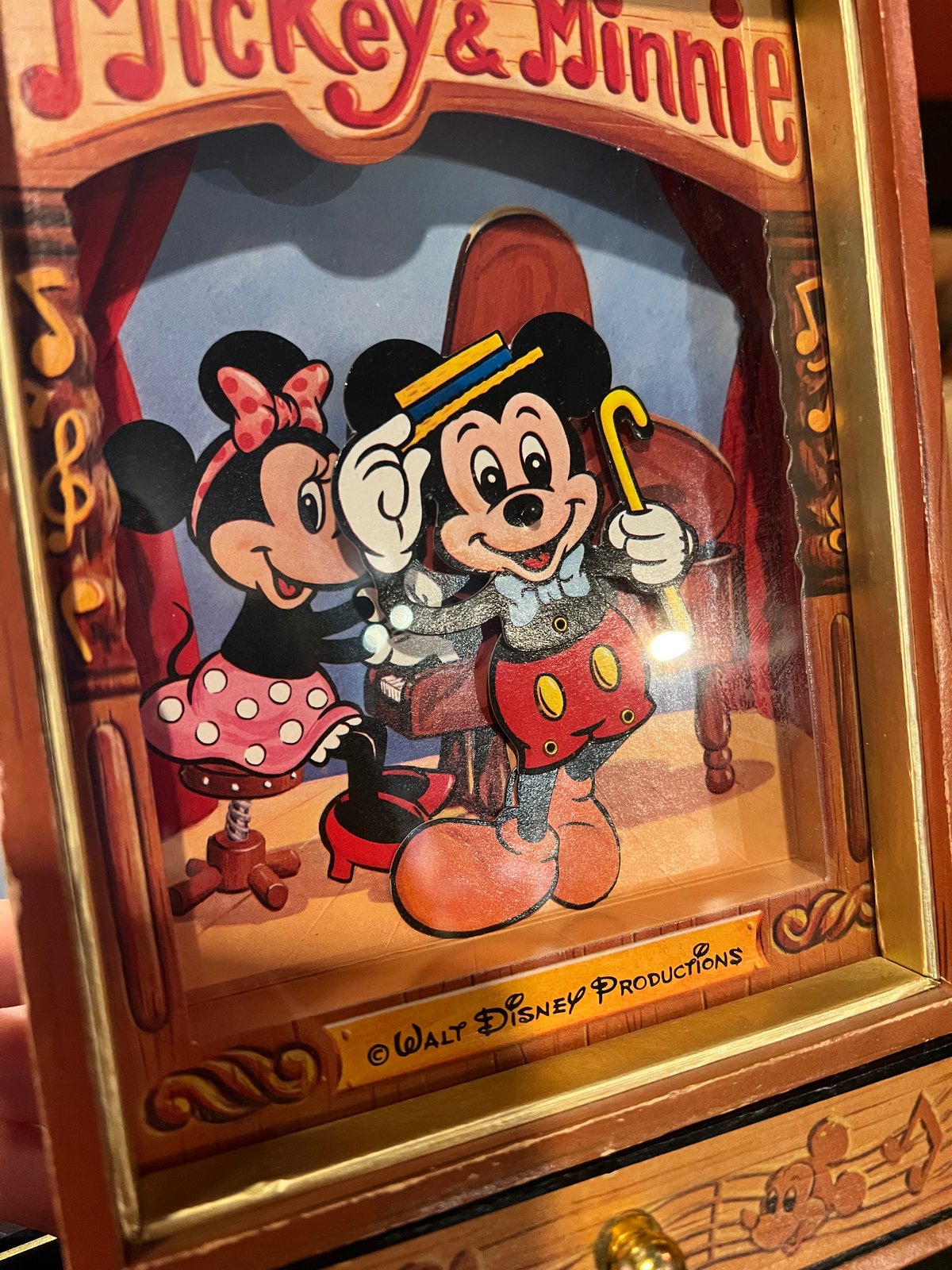 ジャンク品】ミッキーマウスのオルゴール | アンティーク家具と喫茶