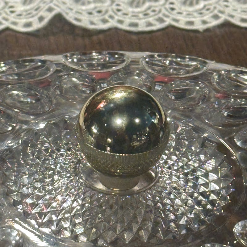 昭和レトロ 曽我ガラス マリエール キャニスター 浅型 | アンティーク