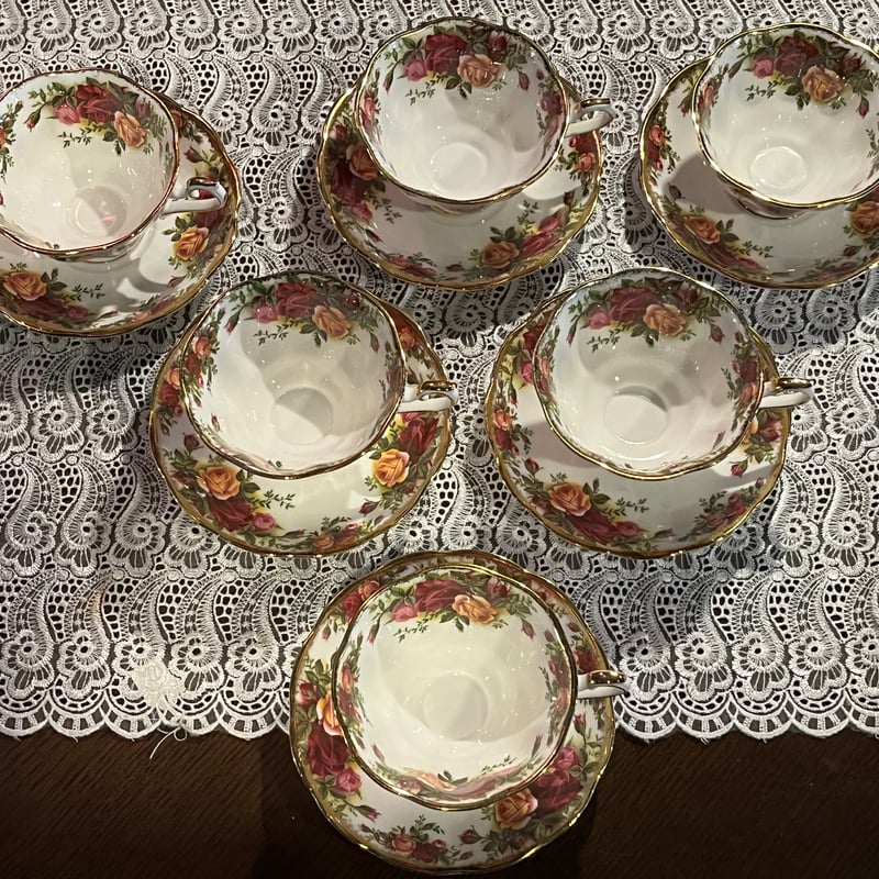 ロイヤル アルバートティーカップ15ｐセット1920年代 ロイヤル アルバートティーカップ15pセット1920年代
