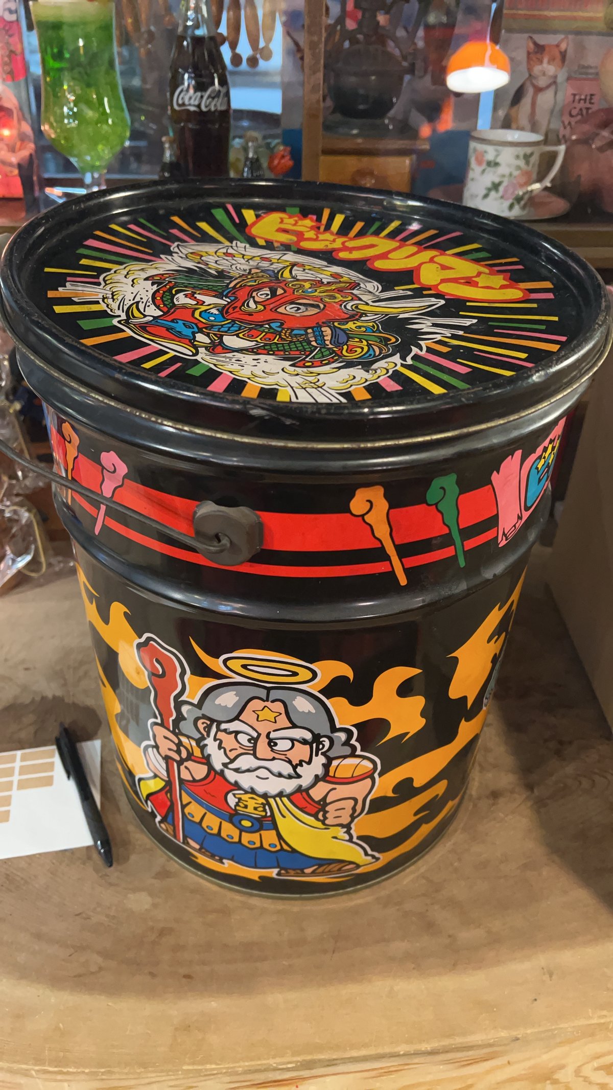 昭和レトロ】当時物！ビックリマンチョコのペール缶 | アンティーク