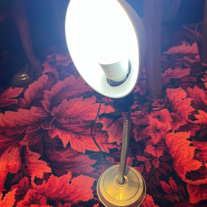 グースネックの卓上ライト 取調室にありそうなライト ※参照下さい