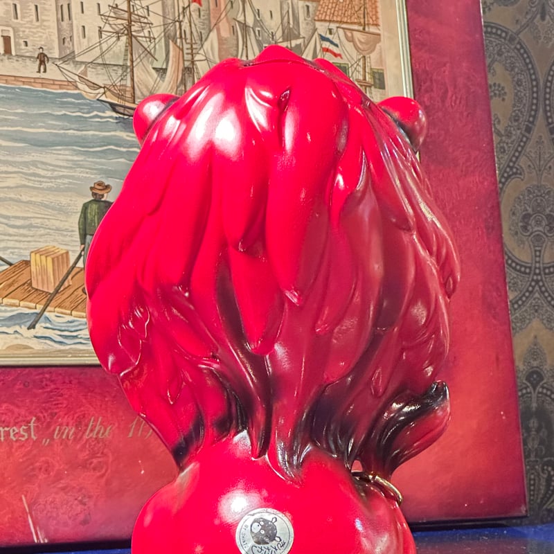 陶器製 ライオン 貯金箱 きたたかし by SHINTO | アンティーク家具と