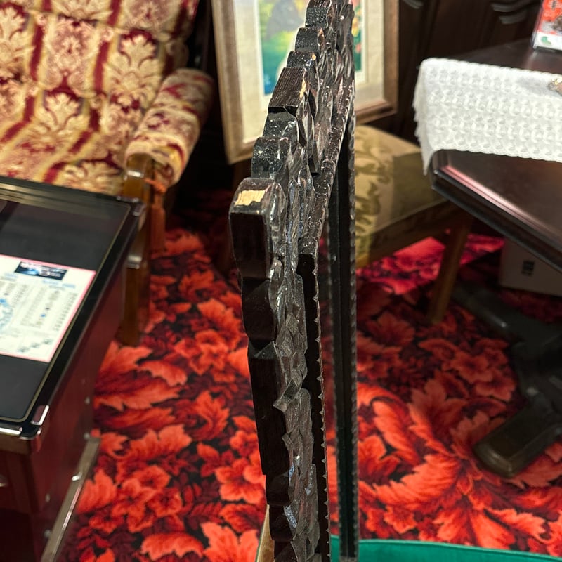 アジアン　インテリア　雑貨　アンティーク　レトロ アンティーク 木彫りアジアン鏡 バリ雑貨 | アンティーク家具と