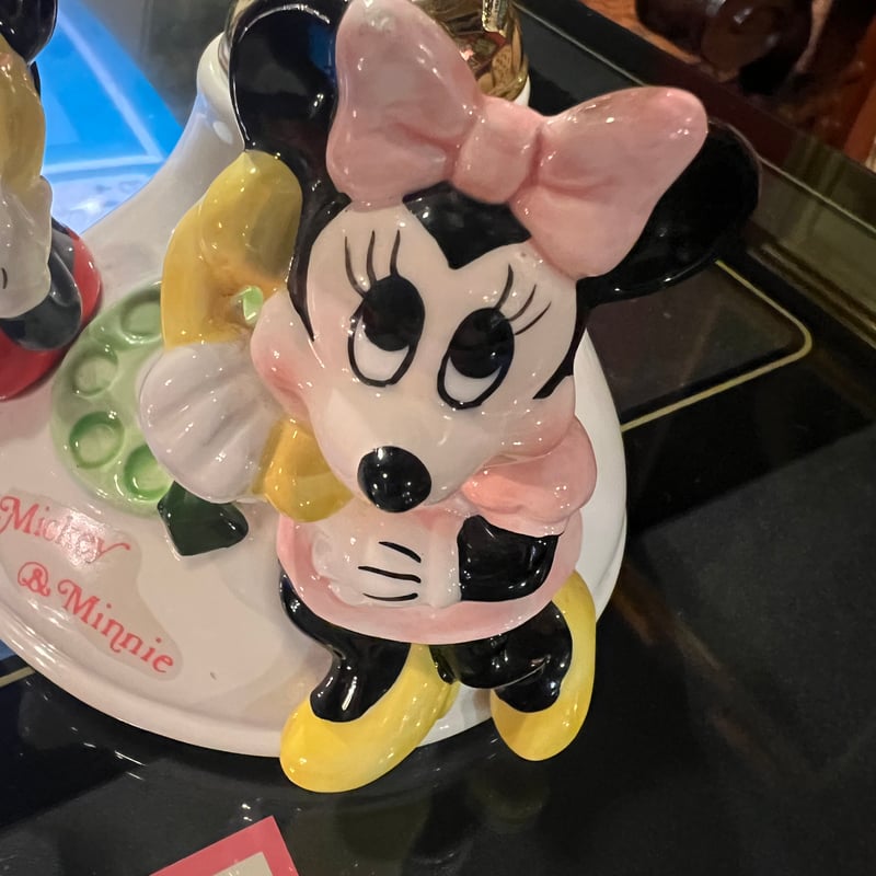 ディズニーストア one musical porcelain ミニー オルゴール 超希少 DISNEY STORE ディズニーストア one musical porcelain ミニー