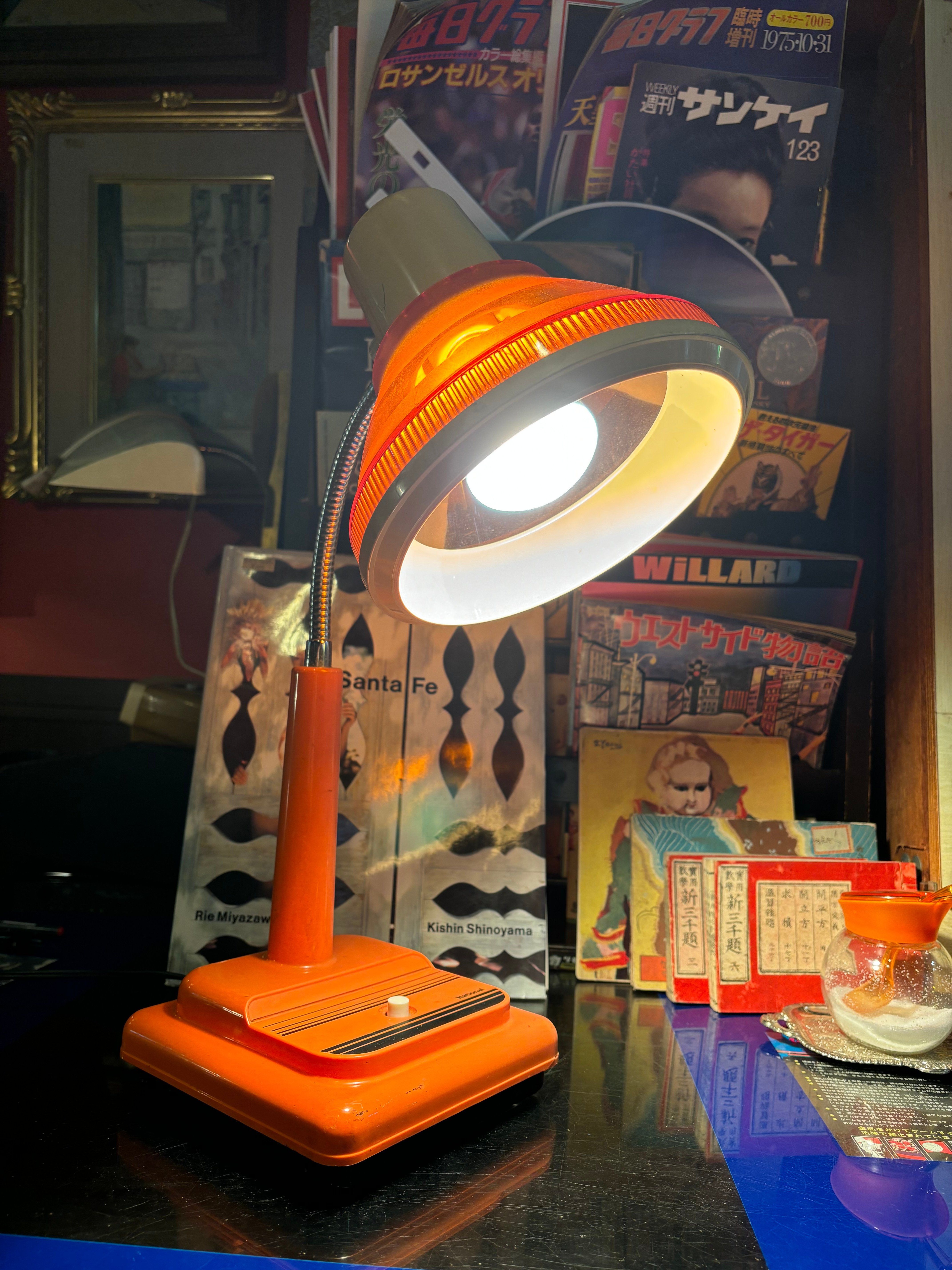 昭和レトロ　ナショナル　松下電器 陶器製 テーブルランプスタンド 　外箱付 National レトロランプ デスクランプ【電球別売】スタンドランプ