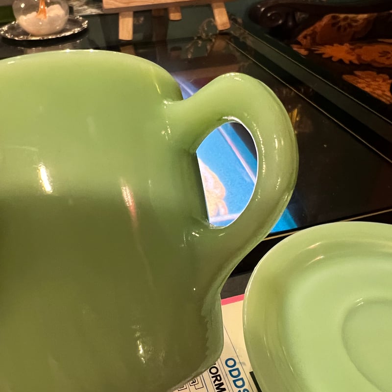 Fire-King ファイヤーキング ジェダイ ストレートカップ＆ソーサ