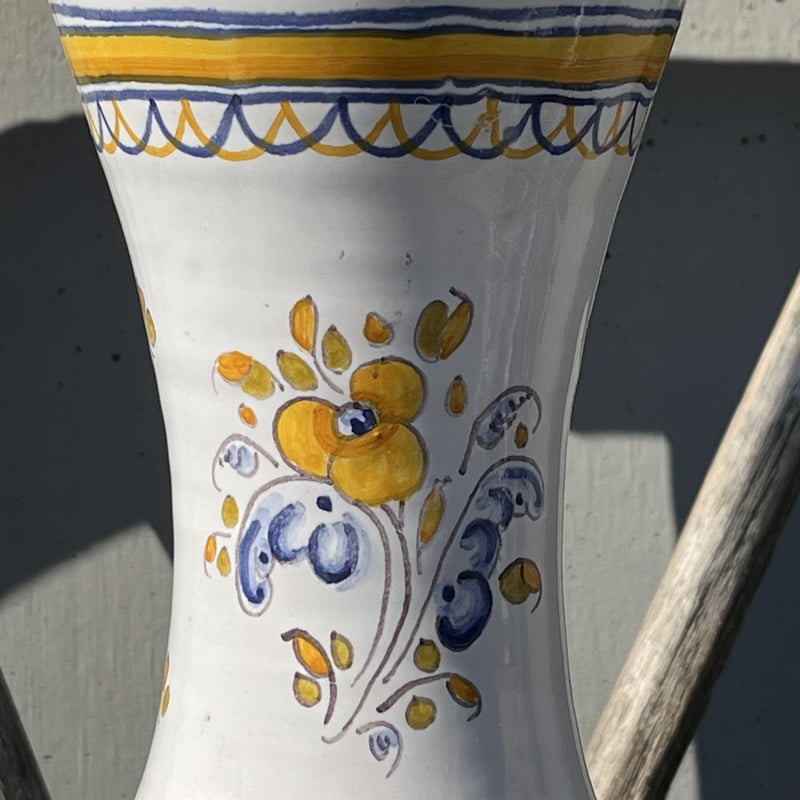 スペイン製壺型陶器 フラワーベース | アンティーク家具と喫茶