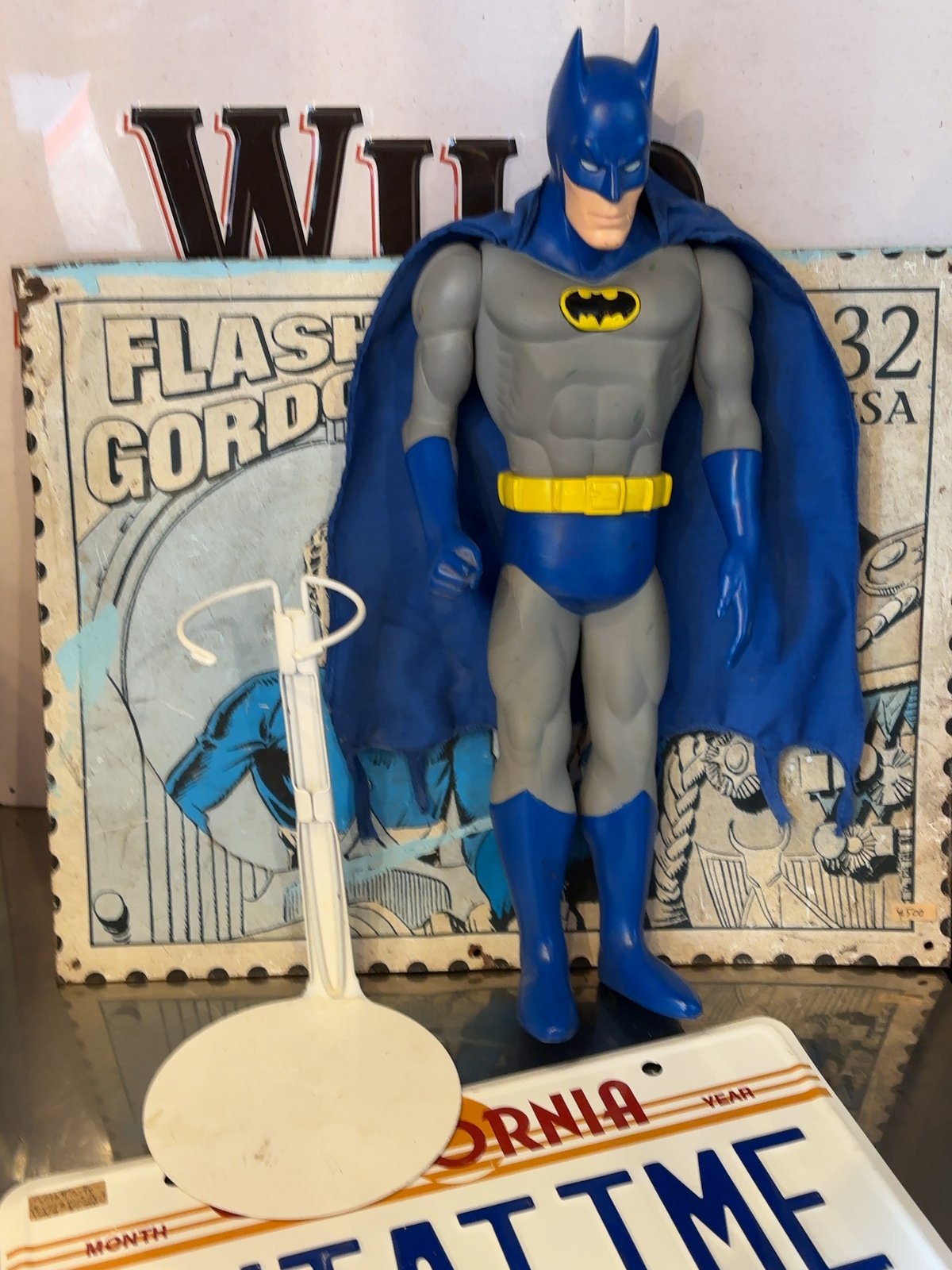 BAT BATMAN バットマン スタンド付き ソフビ フィギュア
