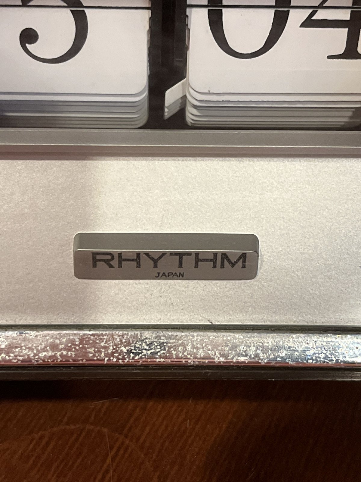 昭和レトロ　東京時計 ALARM アラーム　パタパタ時計　ゼンマイ式 昭和レトロ RHYTHM リズム時計工業製 パタパタ時計 アラーム付