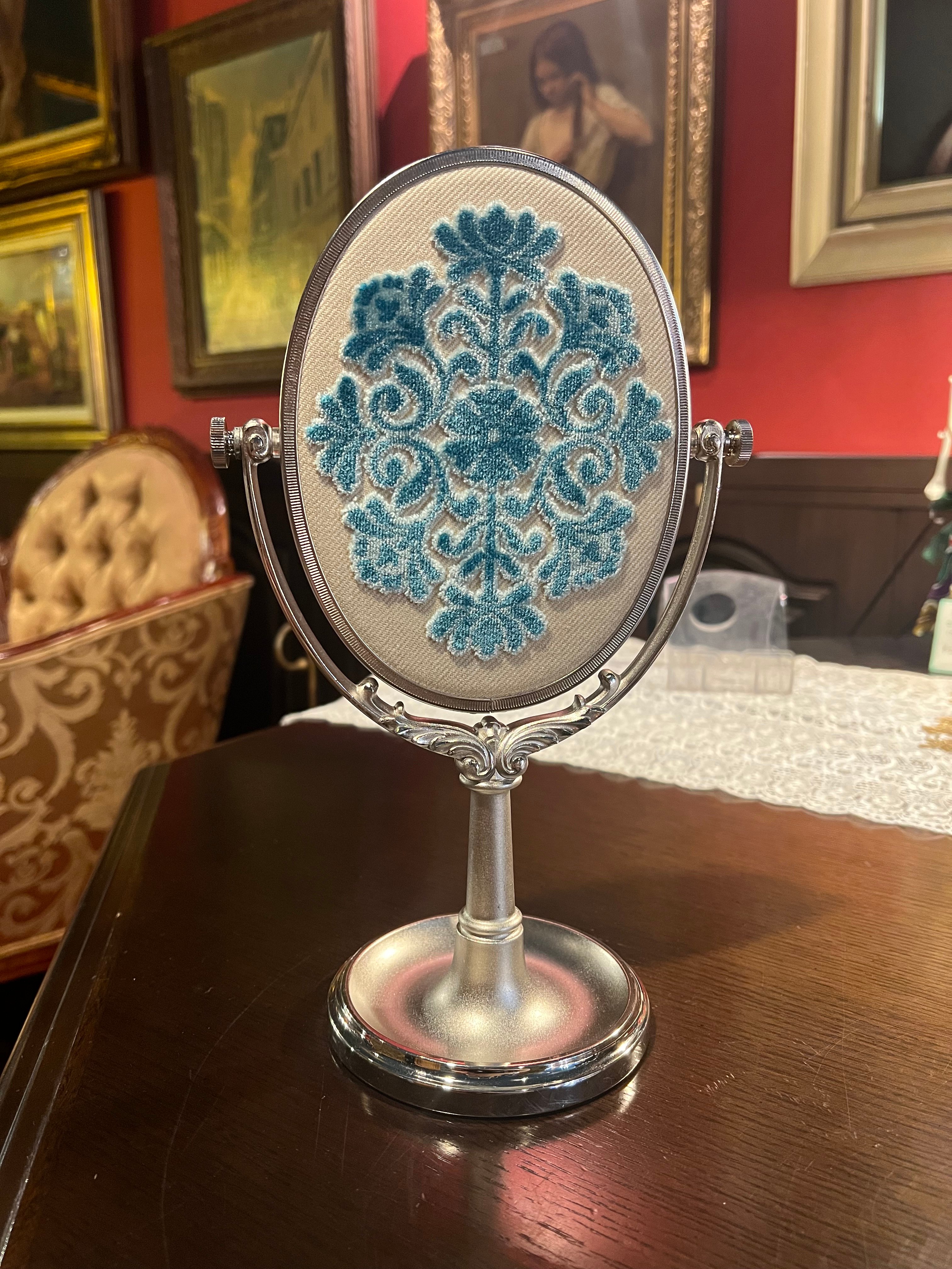 資生堂 スタンドミラー 鏡 花椿 SHISEIDO 昭和レトロ 記念品 化粧 original