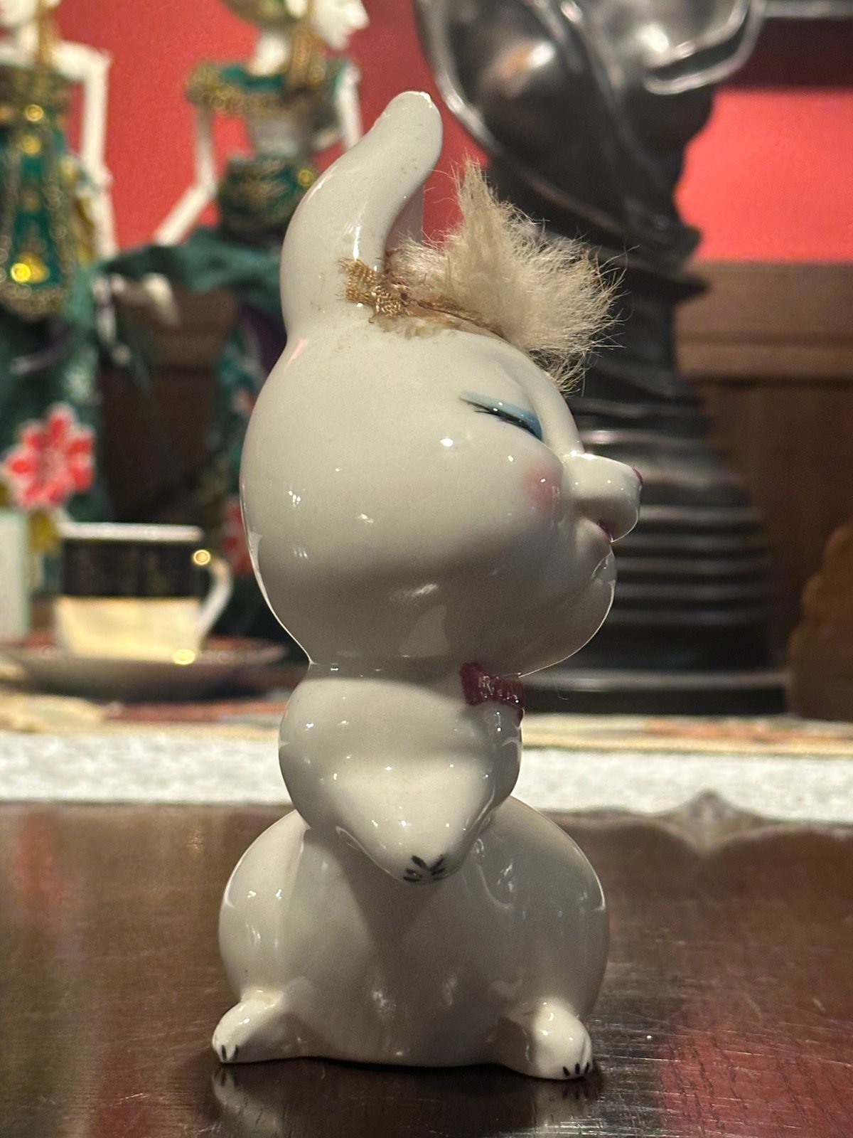 昭和レトロ 陶器 うさぎの塩コショウ入れ 昭和レトロ 陶器 うさぎの塩コショウ入れ ウサギ S/P(塩
