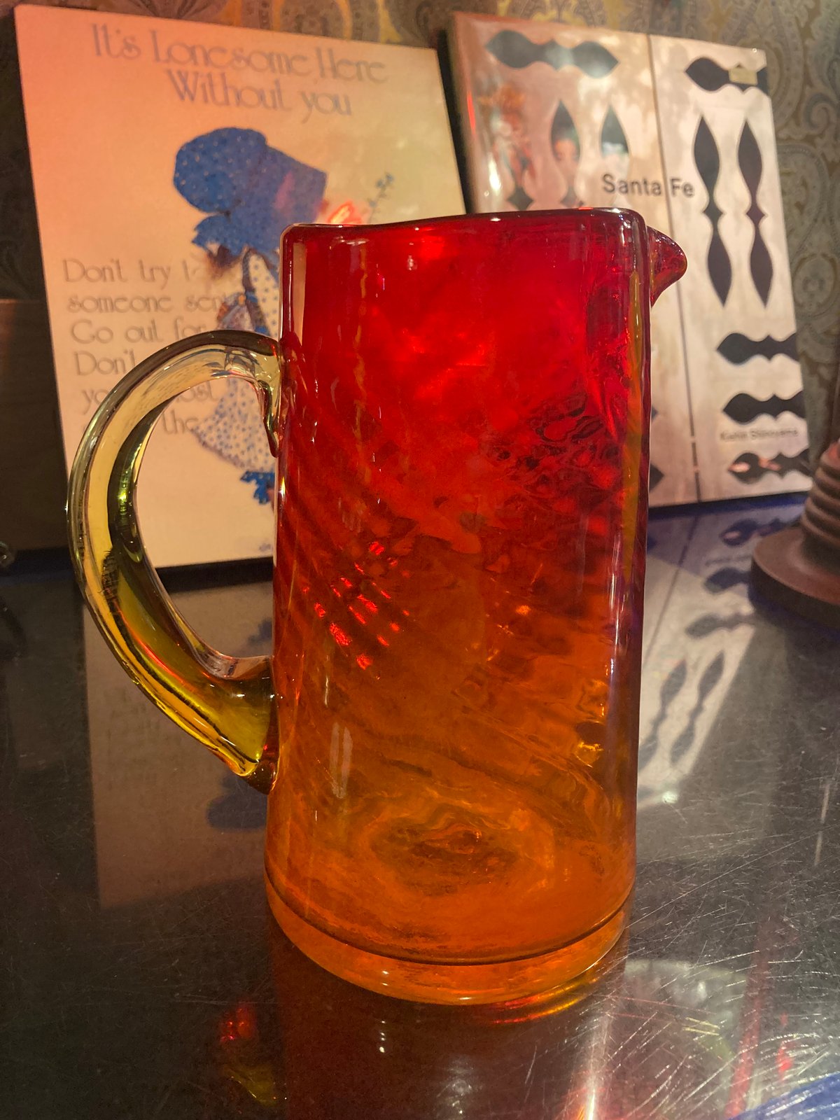 琉球ガラス ピッチャー | アンティーク家具と喫茶キャバレーのネット