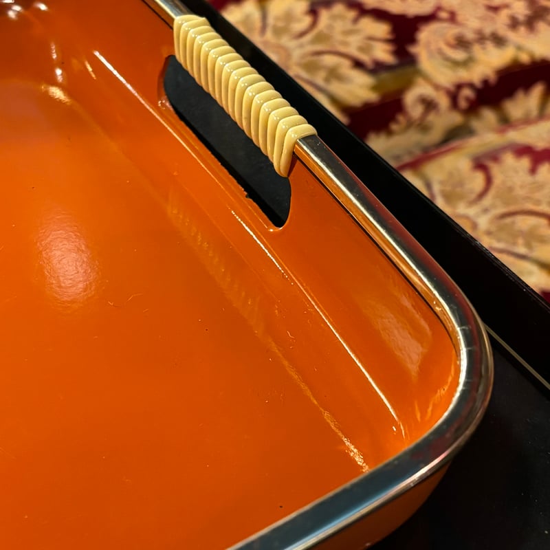 お盆 トレー オレンジ レトロ ポップ アンティーク