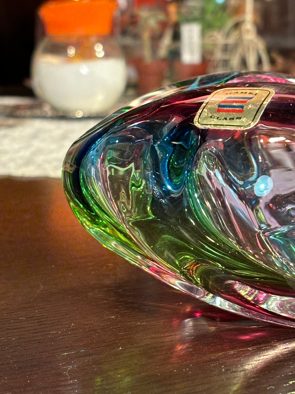 カメイグラス KAMEI GLASS 花瓶&灰皿セット 箱付き | アンティーク家具