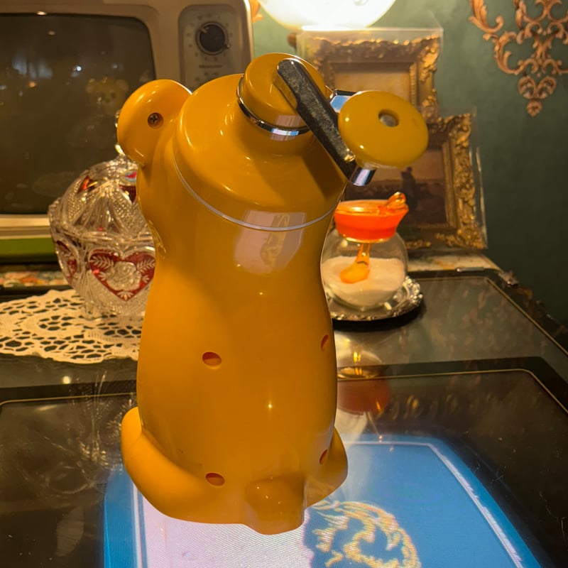 昭和レトロ きょろちゃん かき氷機(イエロー) | アンティーク 昭和レトロ きょろちゃん かき氷機(イエロー) | アンティーク
