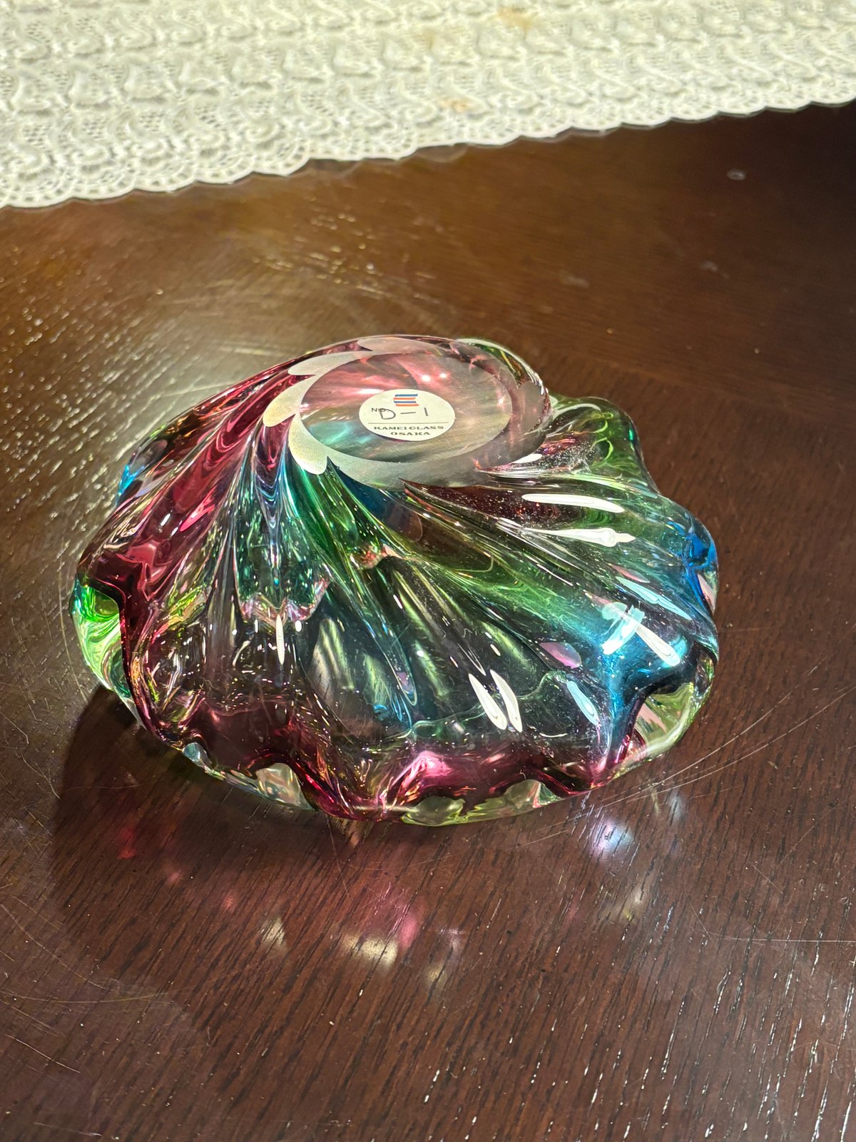 ガラス 昭和レトロ 応接セット 灰皿 花器 花瓶 コップ 物入