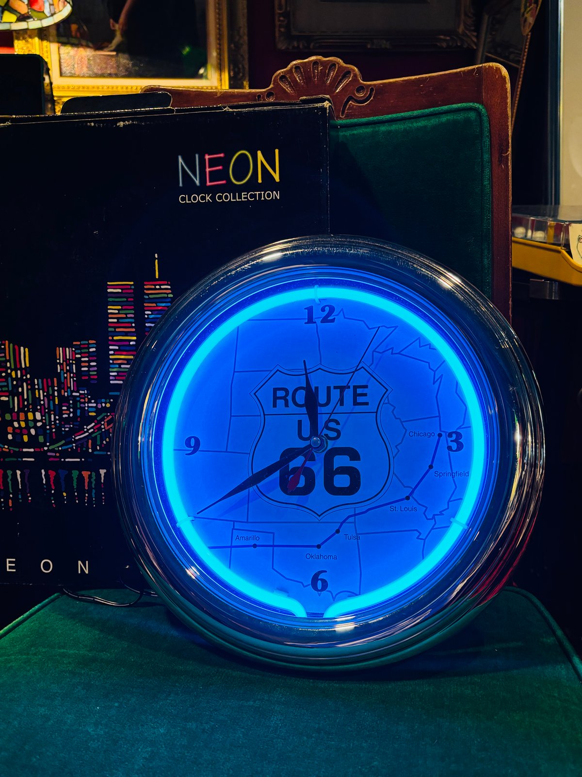 ヴィンテージ　ブルーネオン　ルート66　時計 fit=scale-down,w=1200