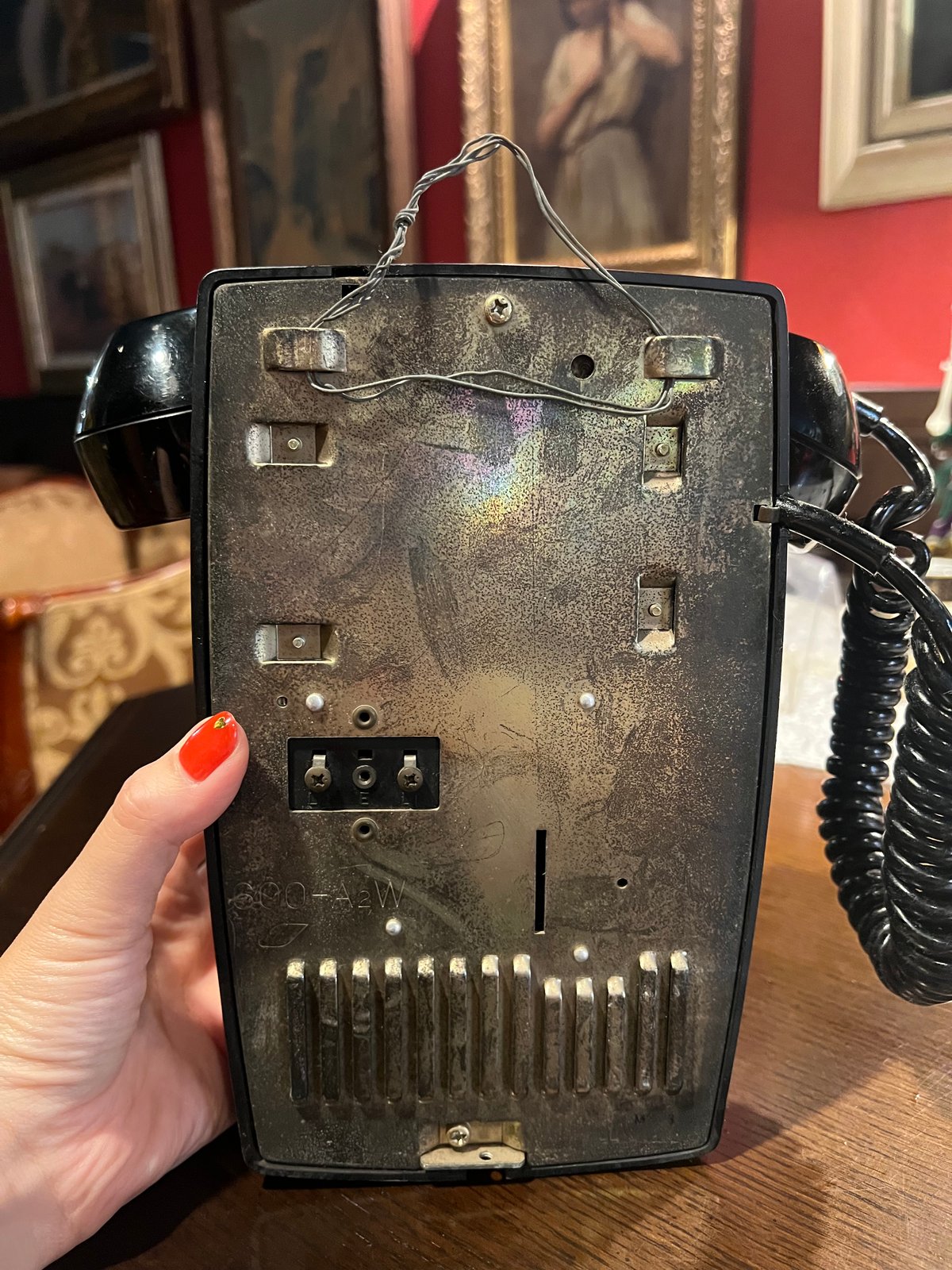 博物館級 昭和レトロ アンティーク 当時物 黒電話機 ダイヤル式 黒電話 昭和レトロ アンティーク 日本電信電話公社 ダイヤル式