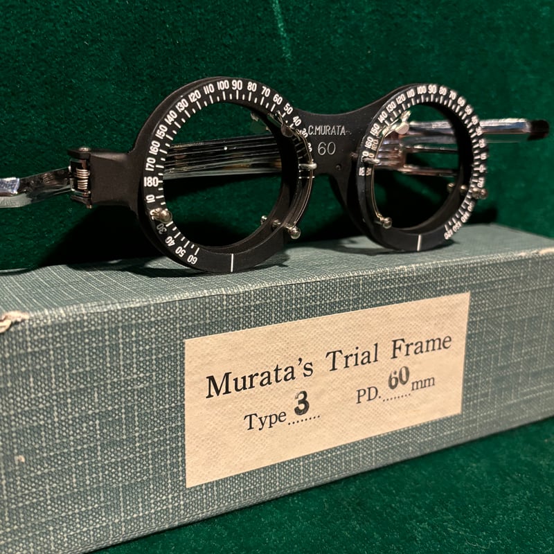 C.MURATA 視力検査用眼鏡 各サイズ 視力測定眼鏡 murata's trial frame type3 pd.60mm フレームの