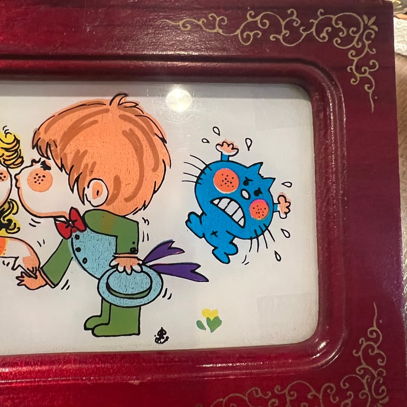 昭和レトロ 水森亜土さんイラストのジュエリーボックス（オルゴールは