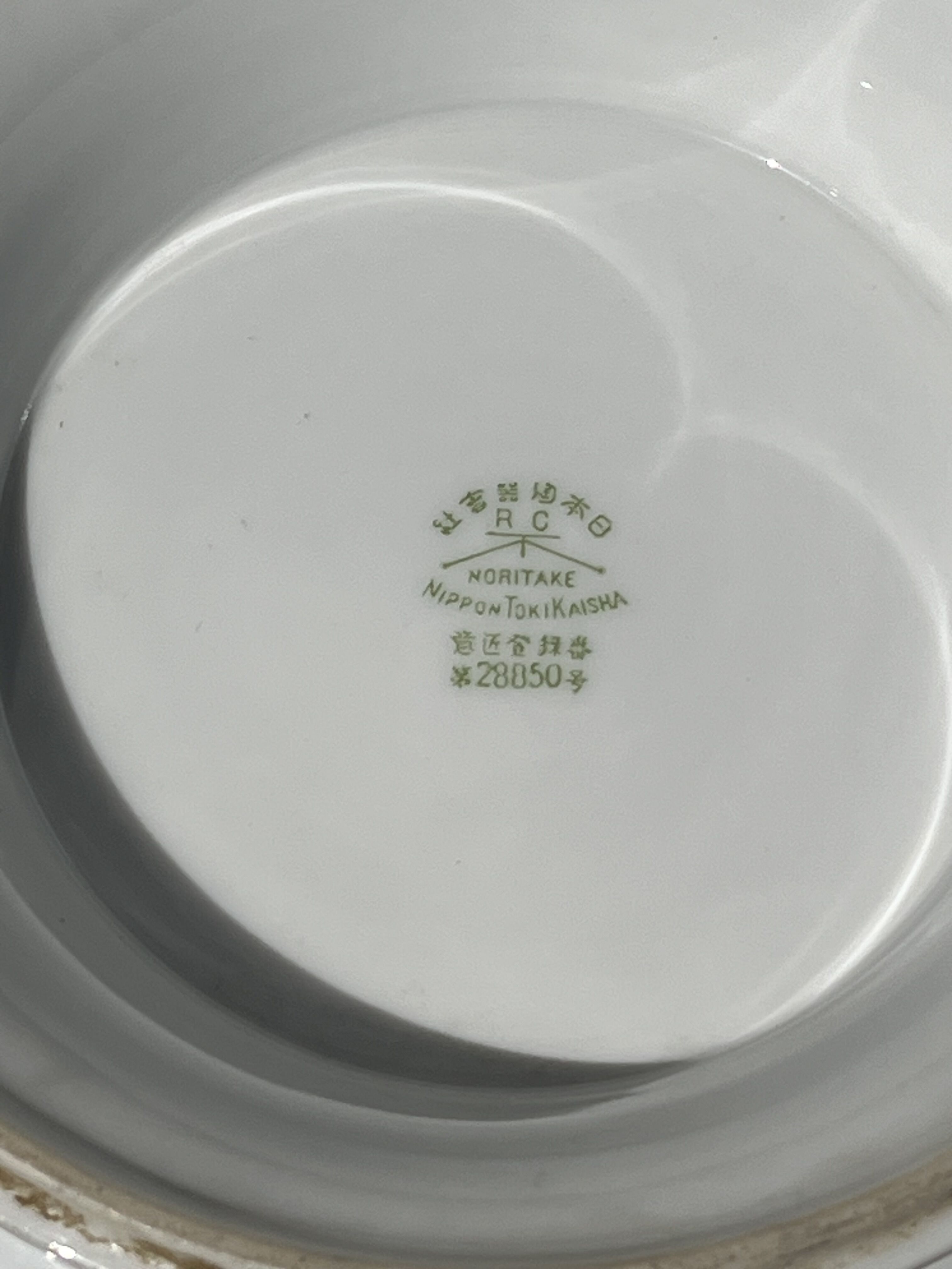 オールドノリタケ ハンドペイント 伊勢海老 平皿 5客組 やじろべえ original