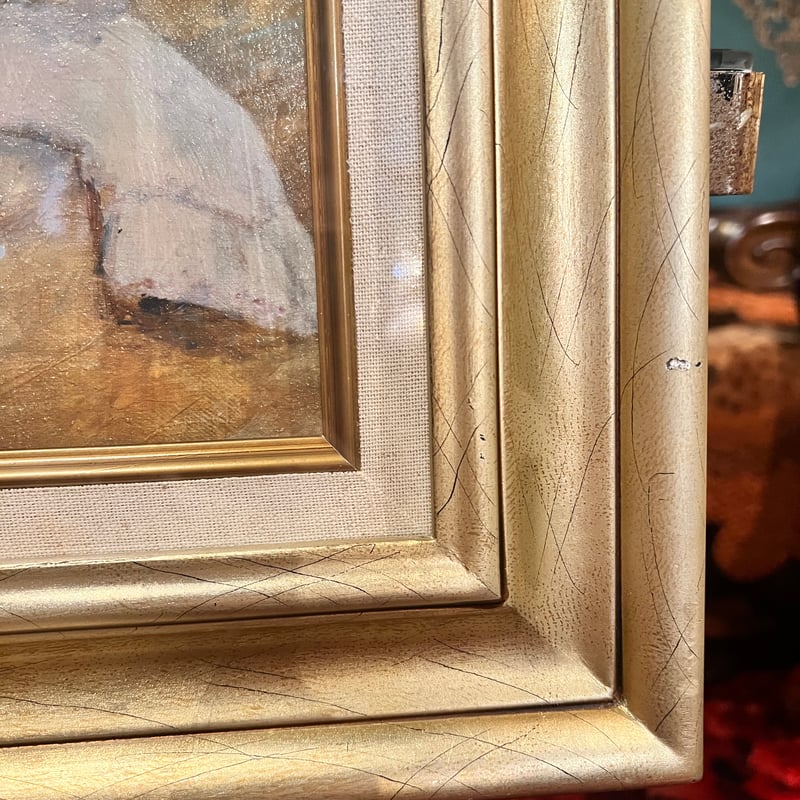 ベルト•モリゾ「ロリアンの港」複製画 | アンティーク家具と喫茶